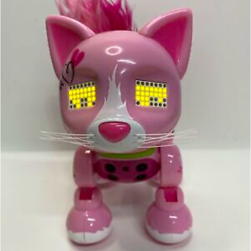 Spin Masters Zoomer Meowzies Pink Electronic Kitty Cat Interactive Robot 2016